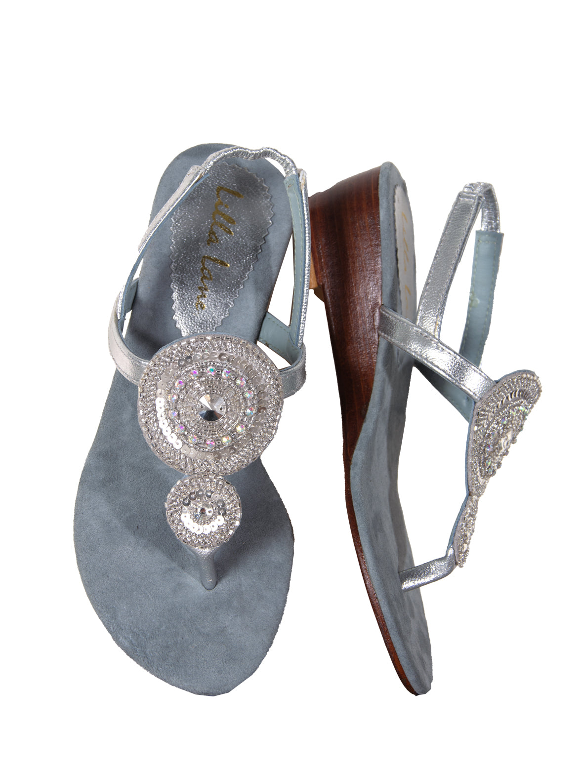 Victoria Double Medallion Mini Wedge