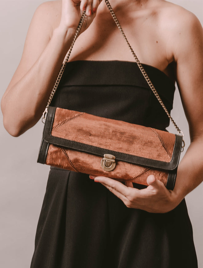 Sumba April Clutch -  Copper