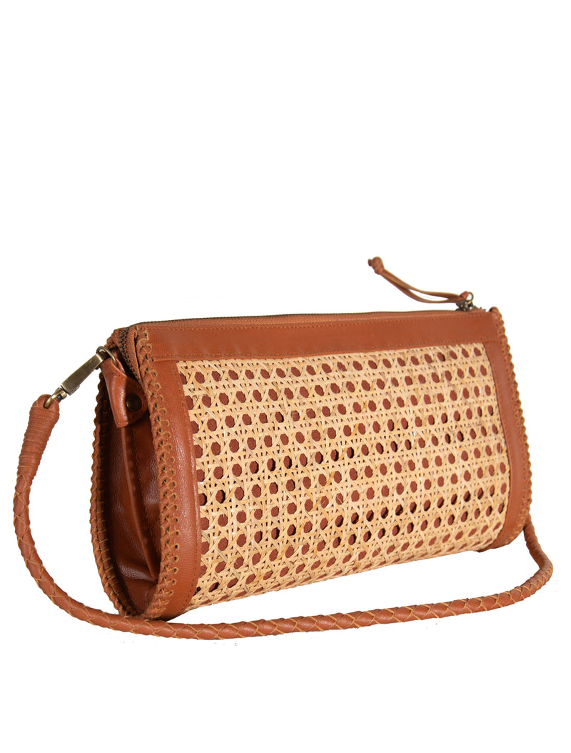 Doriane Rattan Clutch