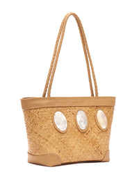 Cosmic Oval rattan Tote