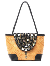 Cosmic Mini Rattan Tote