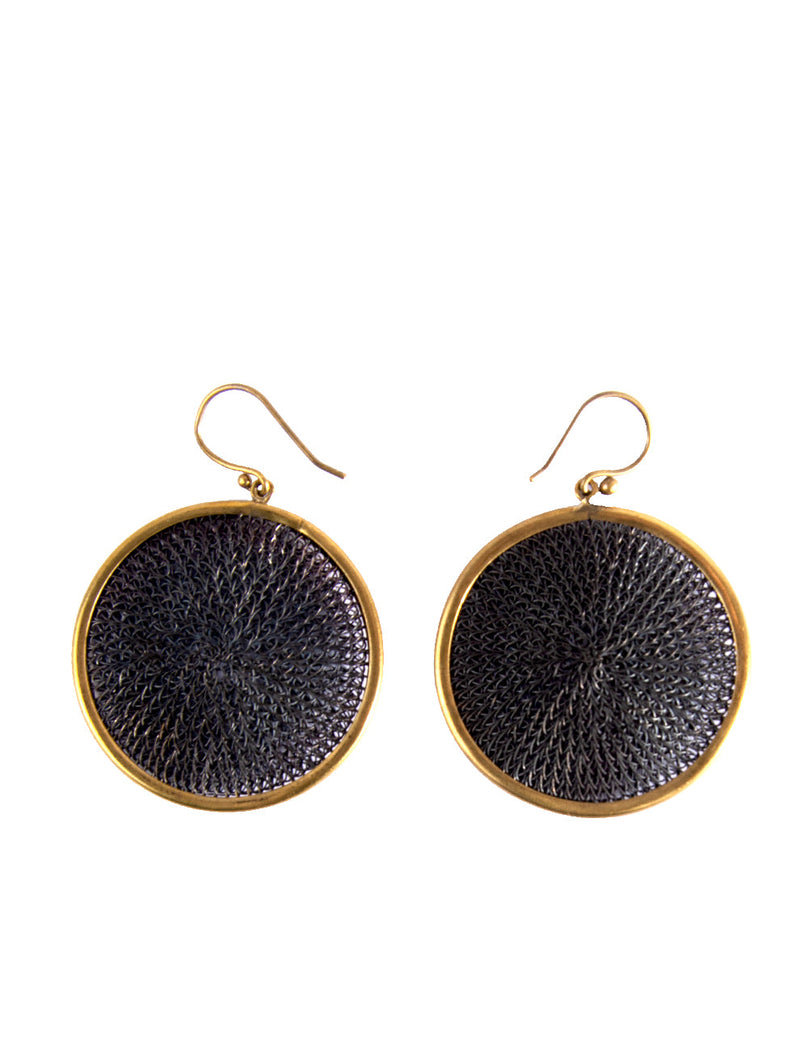 Sumba Gold Medallion Earing