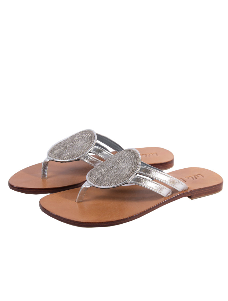 Sumba Medallion Sandal - Natural Sole