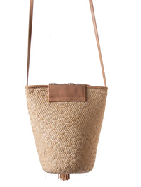 Victoria Petite Rattan Crossbody